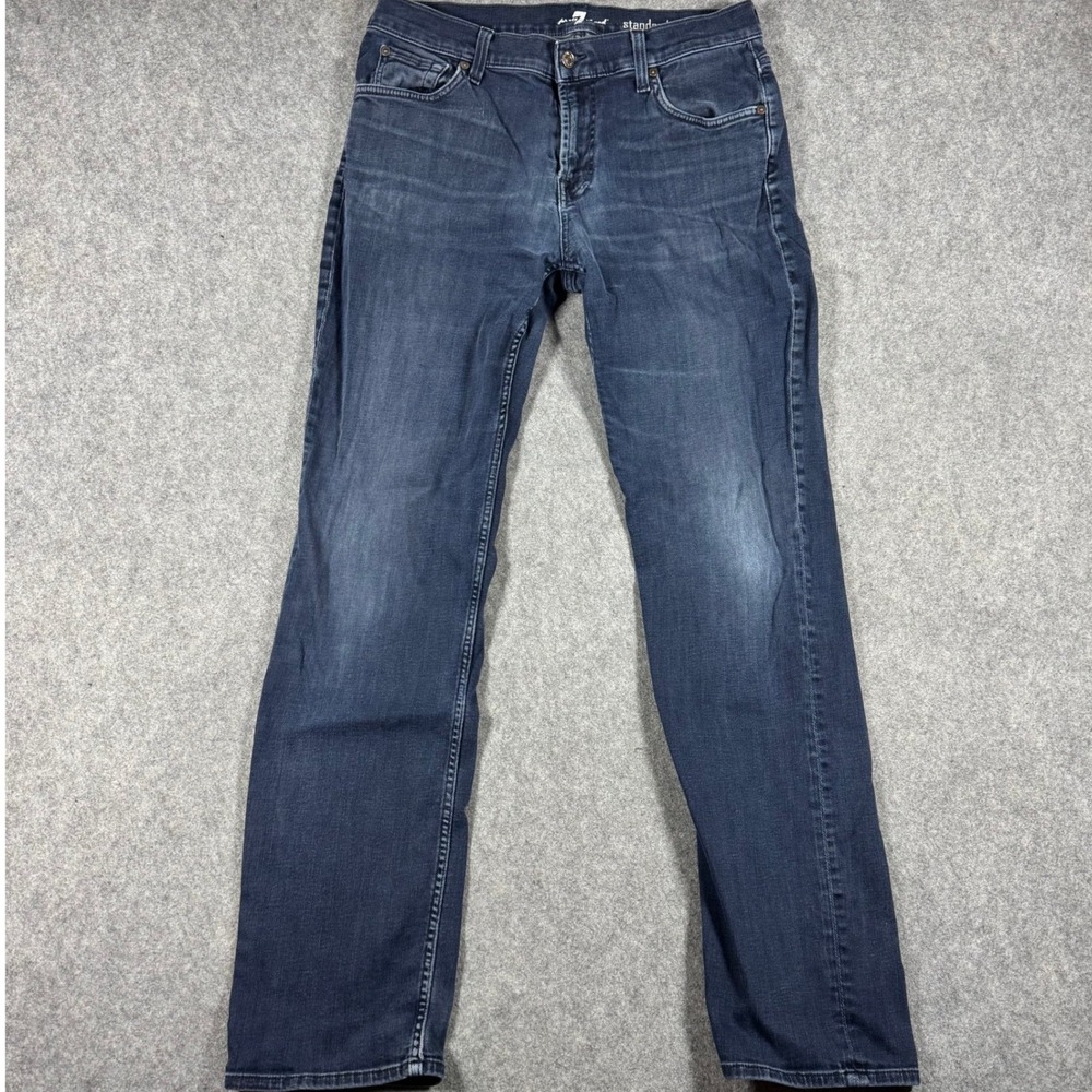 7 For All Mankind Standard Jeans Mens 31x32 Dark Wash Straight Leg Denim Pants
